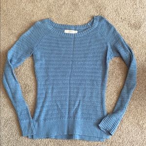 Blue long sleeve sweater